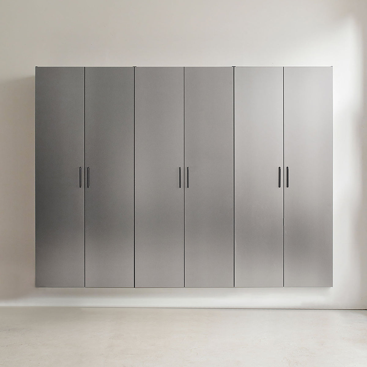 94.5-Inch Metallic Gray Garage Cabinet Set with Soft-Close Drawers & Doors