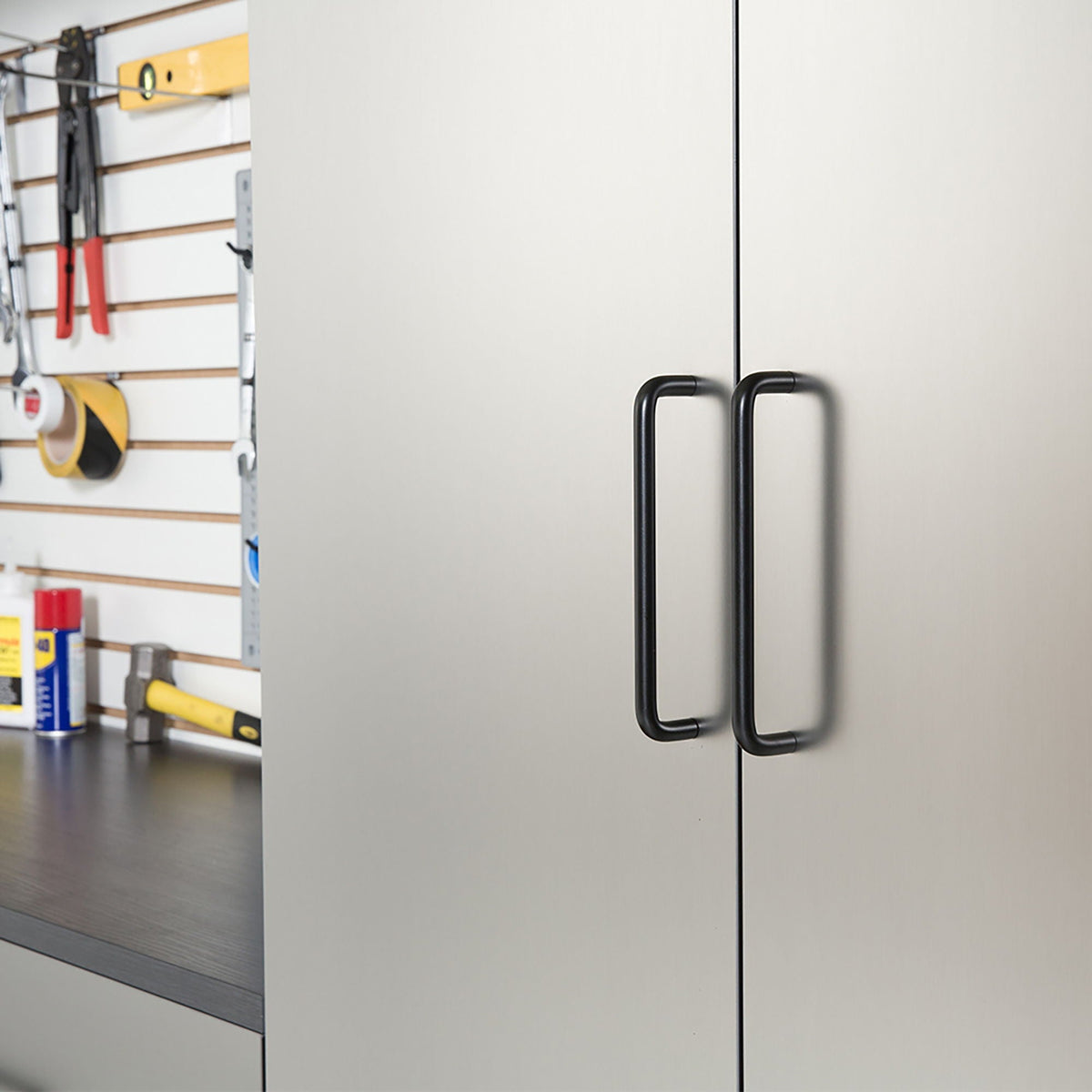 Astro Series Set A Garage Cabinets with Soft-Close Drawers & Doors – Metallic Gray