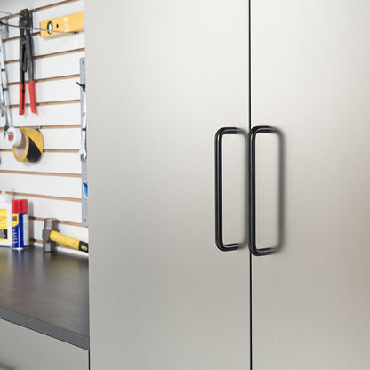 Astro Series Set A Garage Cabinets with Soft-Close Drawers & Doors – Metallic Gray