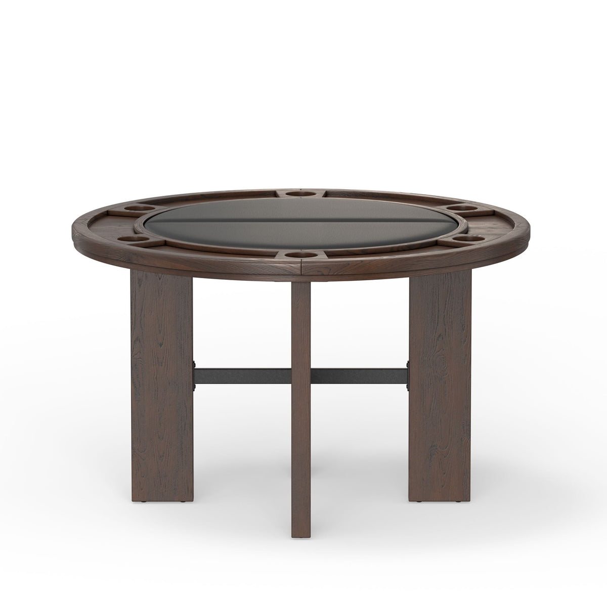 Gorman 2-in-1 Dining and Game Table – Walnut Brown