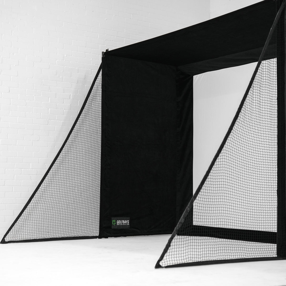 GolfBays SimBox Golf Simulator Enclosure with PRO+ Screen