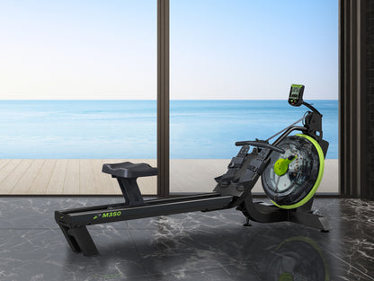 Dynamic Fluid Fitness M350 Fluid Rower with Adjustable Water Resistance