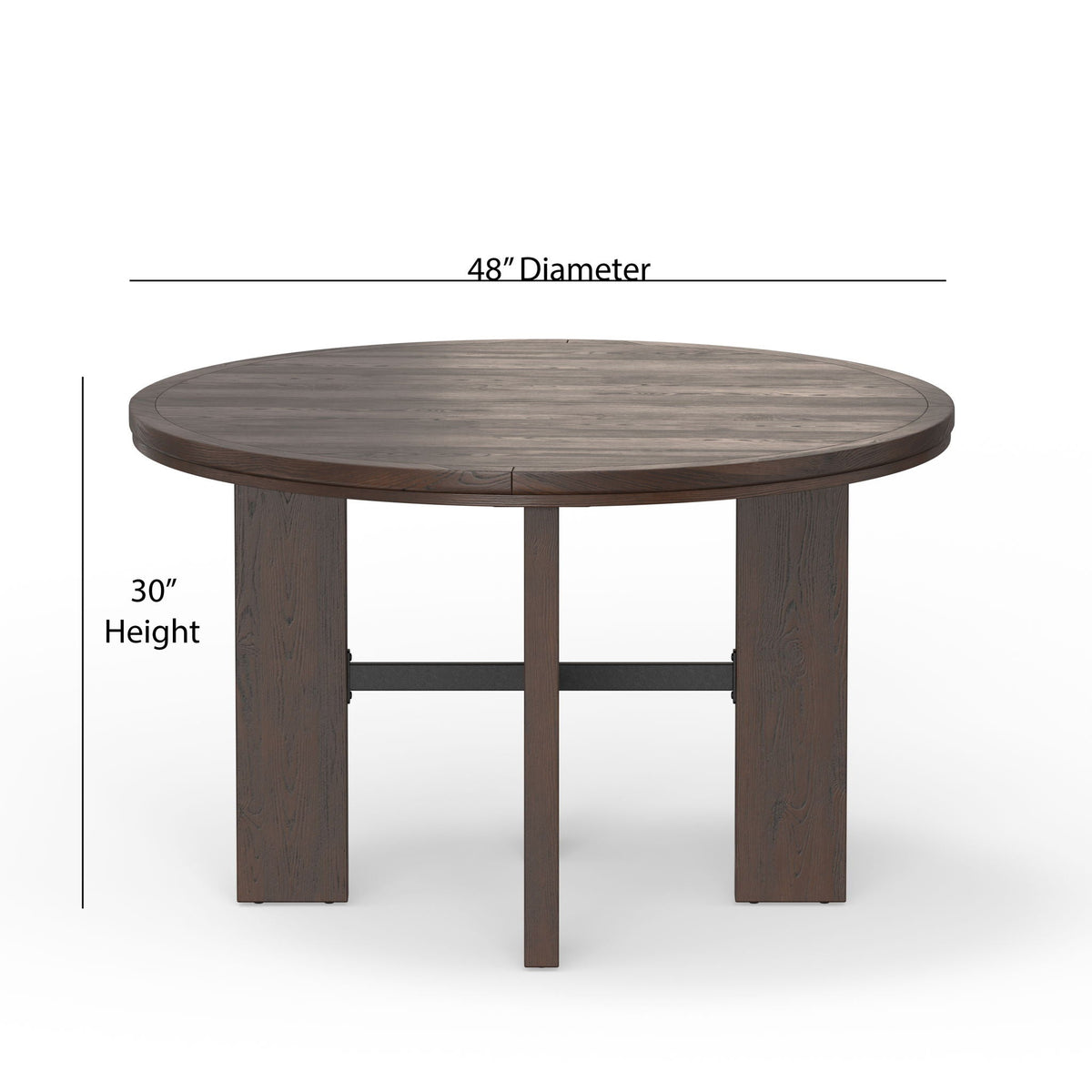 Gorman 2-in-1 Dining and Game Table – Walnut Brown