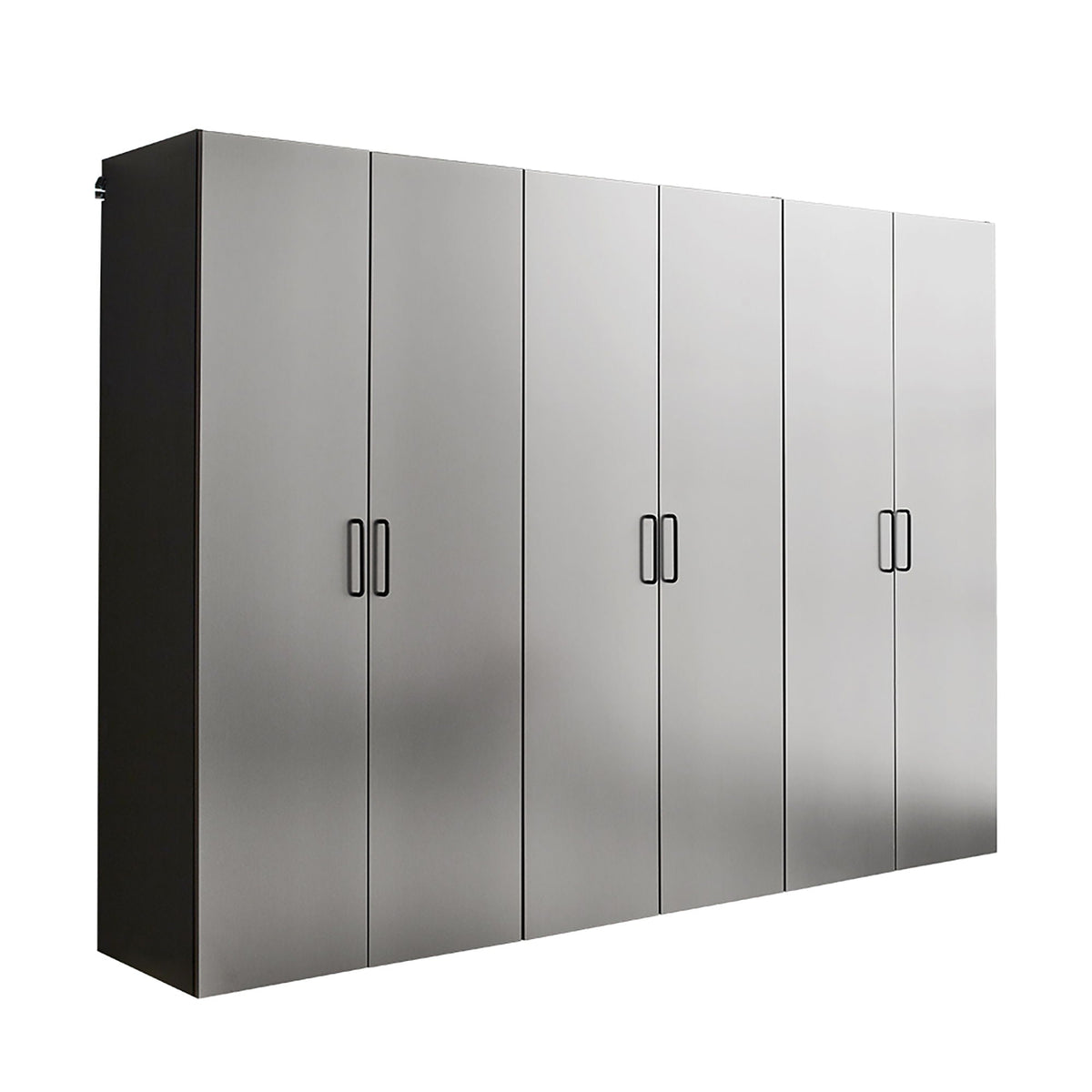 94.5-Inch Metallic Gray Garage Cabinet Set with Soft-Close Drawers & Doors