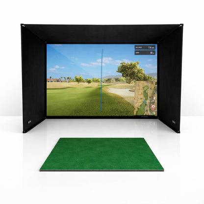 GolfBays SimBox Golf Simulator Enclosure with PRO+ Screen
